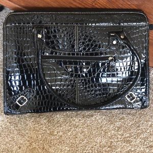 Black Snakeskin briefcase/purse from Merona